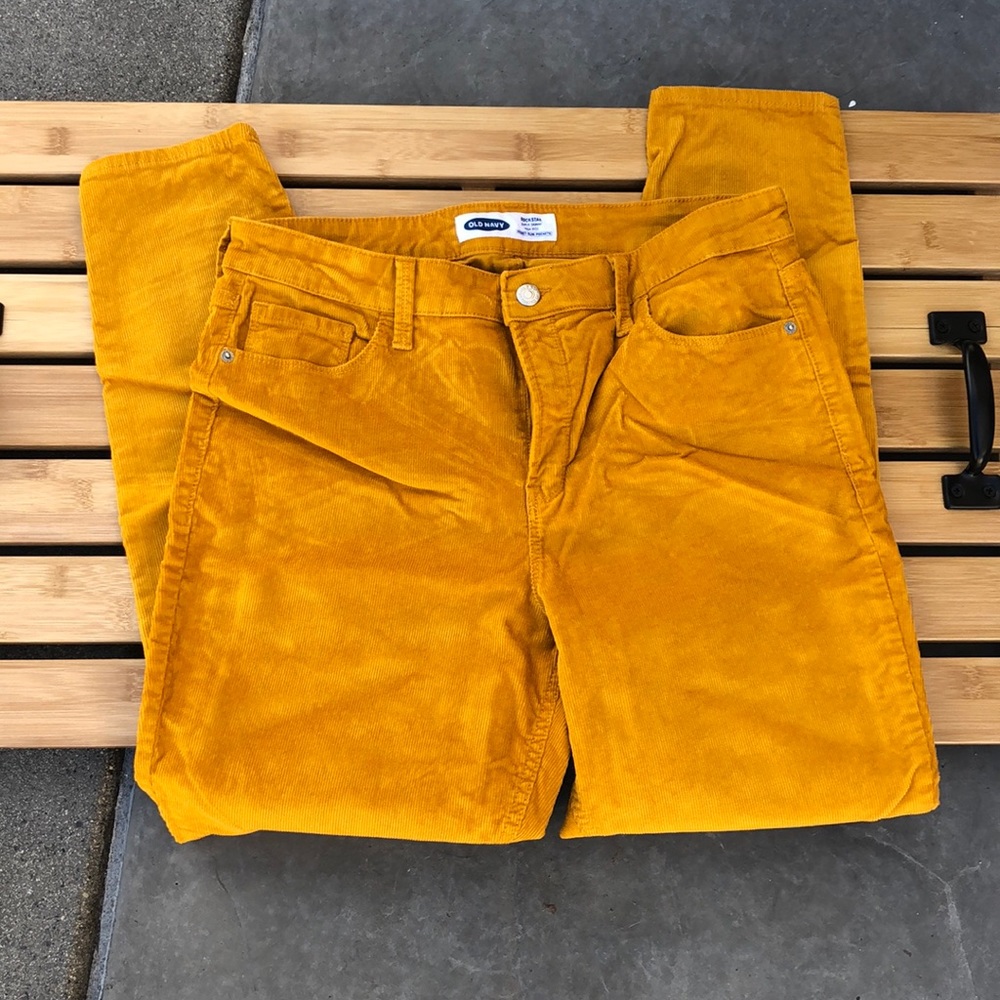 Old Navy Mustard Yellow corduroy size 12 pants